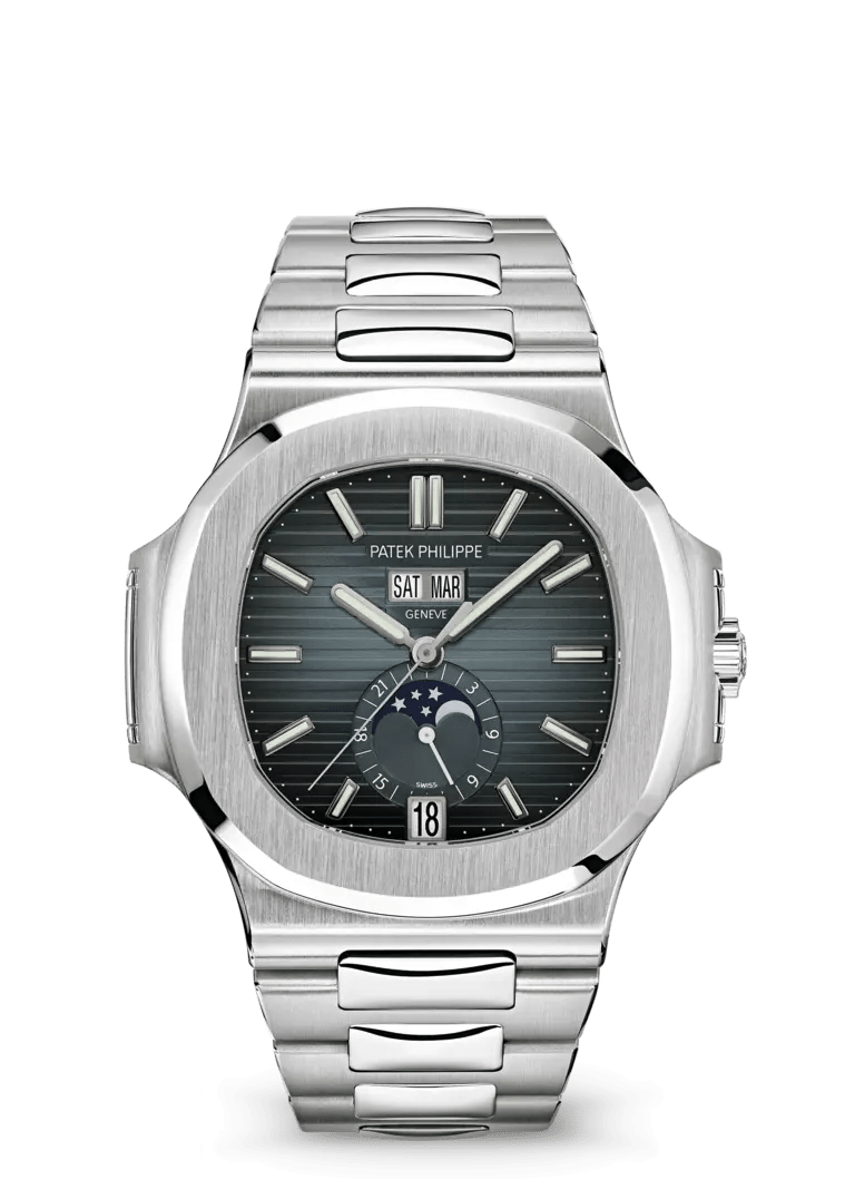 PATEK PHILIPPE  5726/1A-014
QUANTIÈME ANNUEL. PHASES DE LUNE.