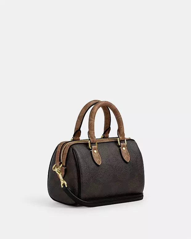 Co@ch Mini Sac Bandoulière Rowan En Maxi Toile Exclusive Unie