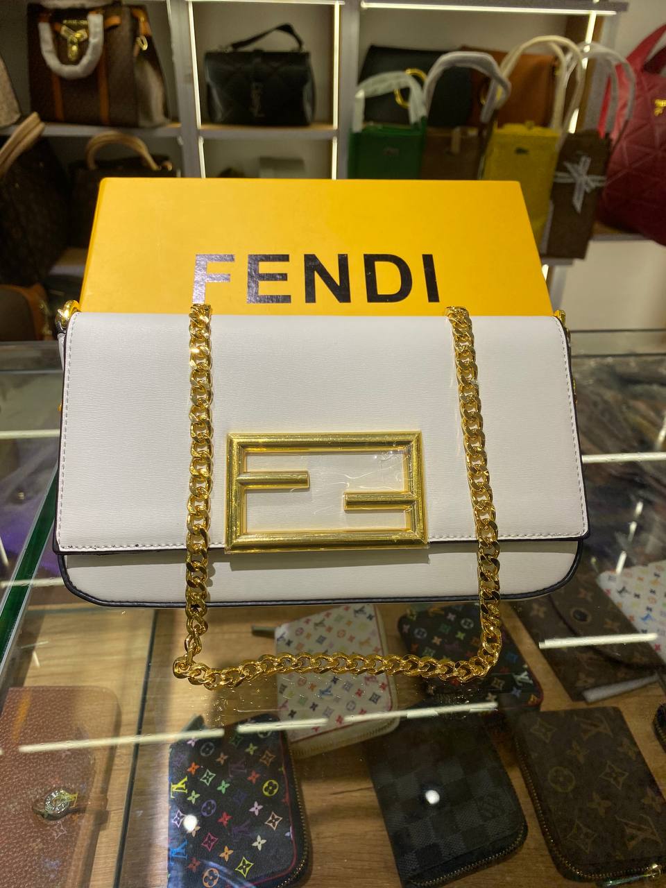 FÊNDÎ FF logo crossbody bag