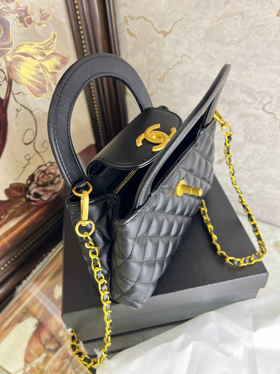 CH@NEL Mini Kelly Noir