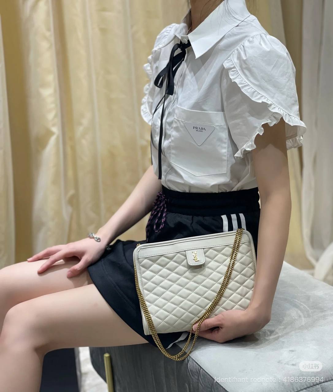 S@INT L@URENT
Victoria Quilted Shoulder Bag