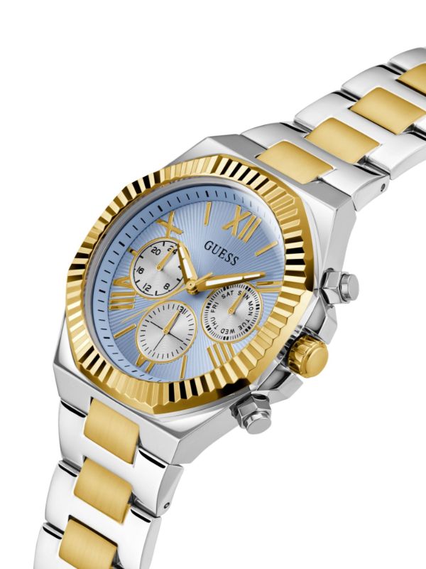Guess Montre multifonctionnelle bicolore et bleue