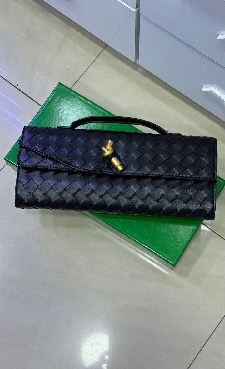 Bottega Veneta pochette longue marron Andiamo