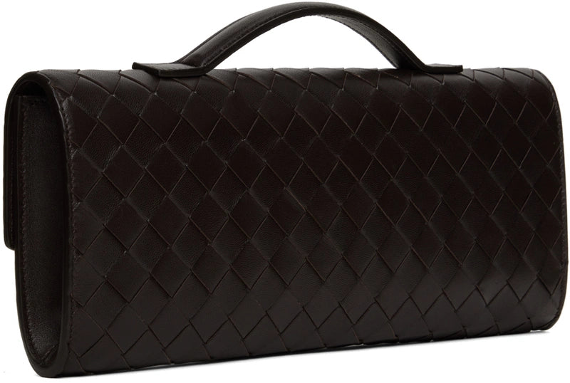 Bottega Veneta pochette longue marron Andiamo