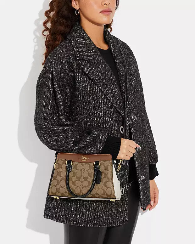 Co@ch Mini Cabas Darcie En Toile Exclusive Color Block