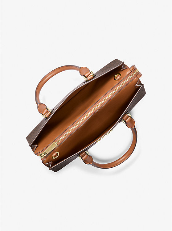 MK Sheila Medium Logo Satchel