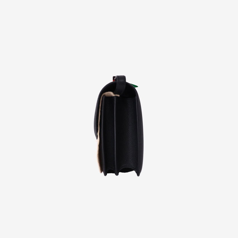 Sac Hermès Constance 18  Epsom noir et finitions en palladium