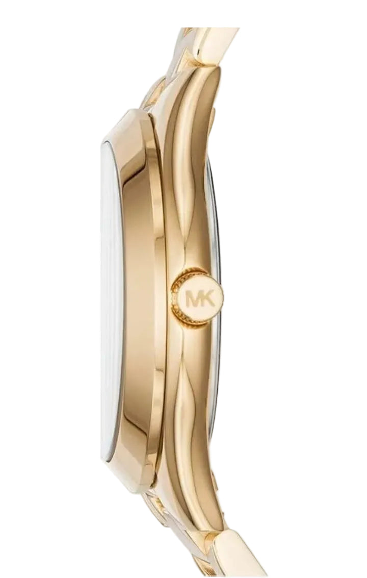 Montre Michael Kors MK3477 Runway en Acier Doré Jaune 42 mm