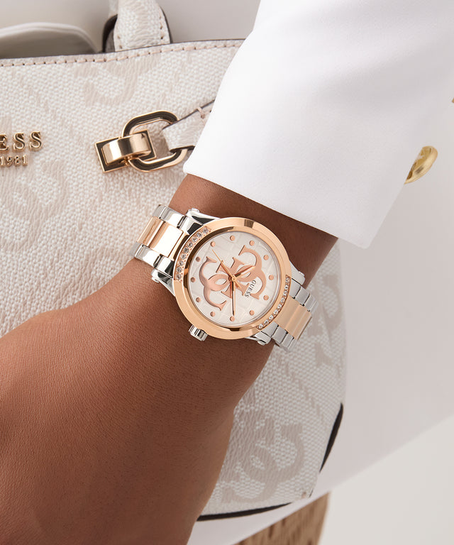 GÛESS Ladies 2-Tone Analog Watch 36mm