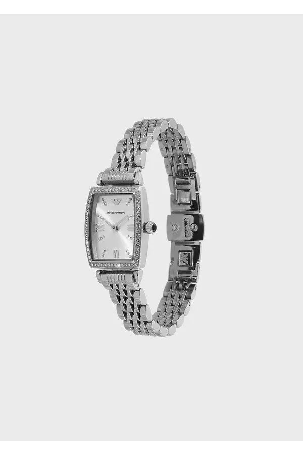 Emporio Armani 
two-hand stainless steel watch