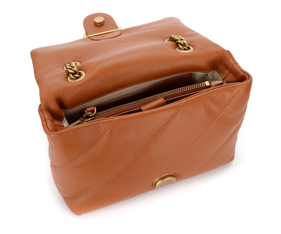 Pïnkô Bolsa Mini Love Bag Puff de piel