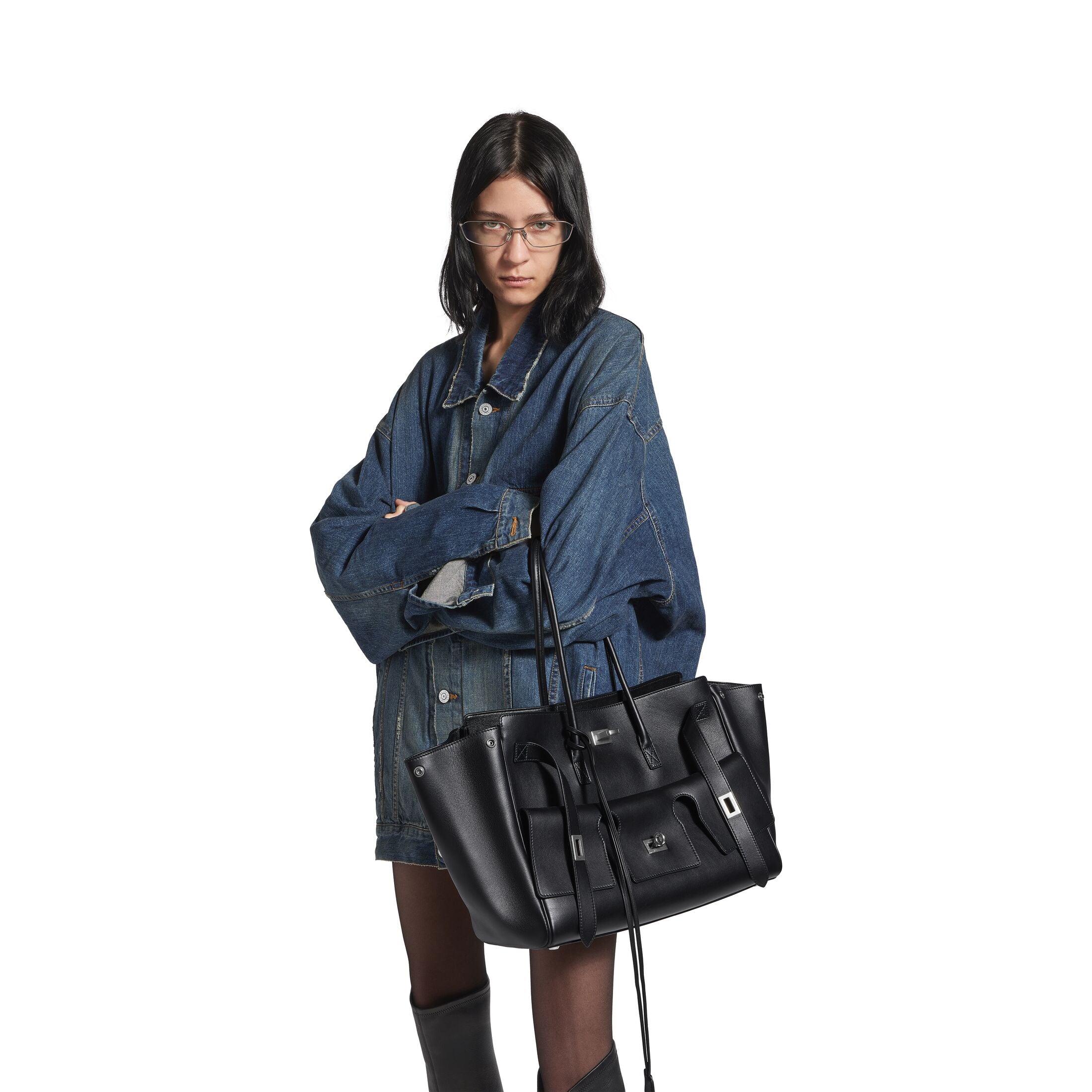 Bâlencïagâ Sac Carrÿ All Bel Air Moyen en Noir