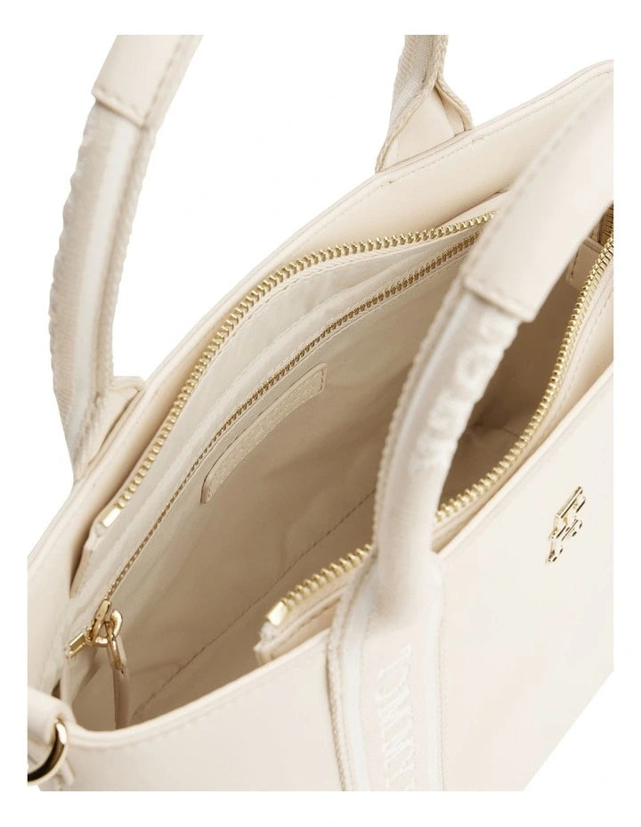 Tômmÿ Hilfiger Sac fourre-tout à bandoulière avec bande logo - Blanc