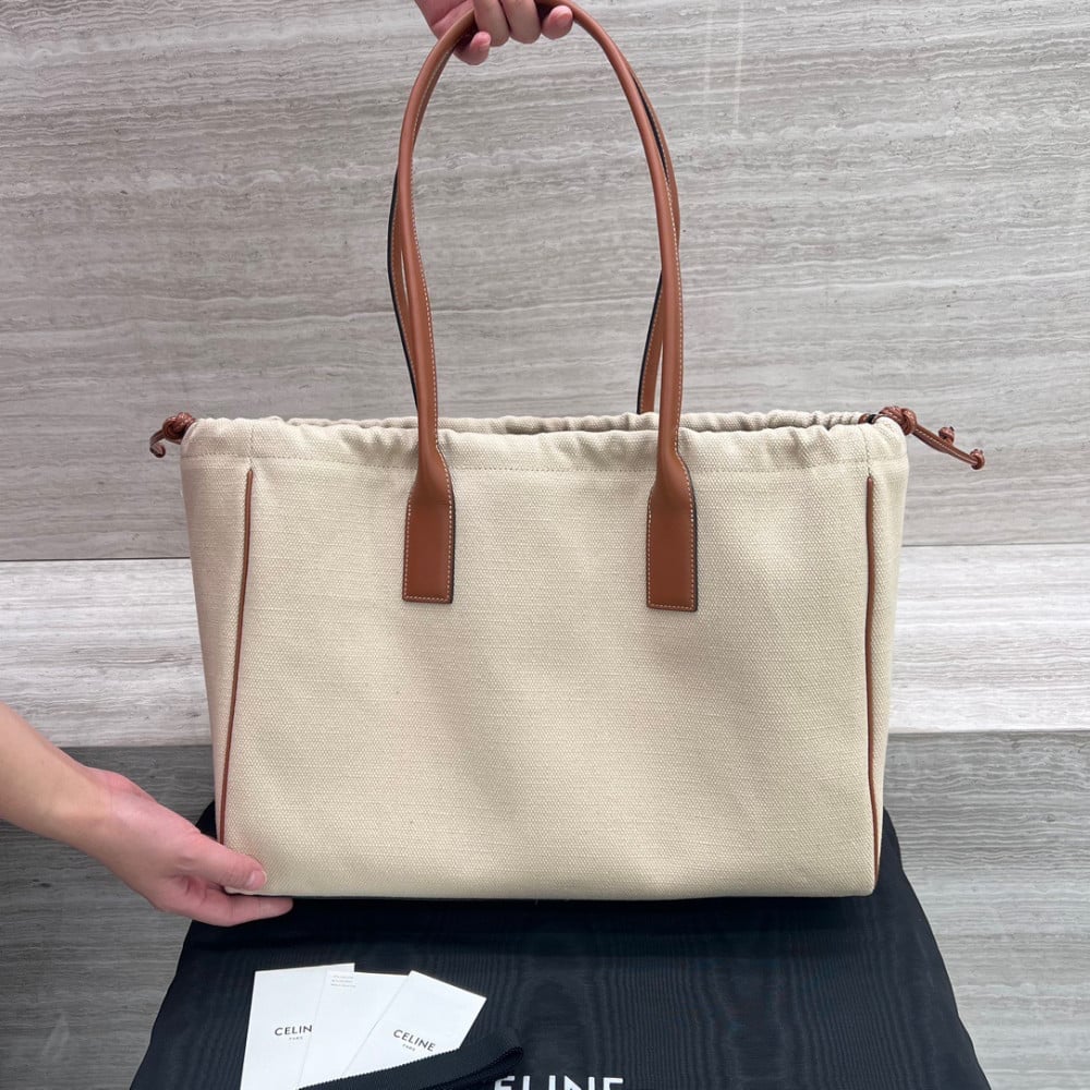 Cêlinë 2024Canvas Tote Bag for Women, Color Matching Commuter Shoulder Bag