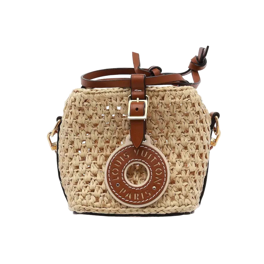LV Sac bandoulière mini en raphia