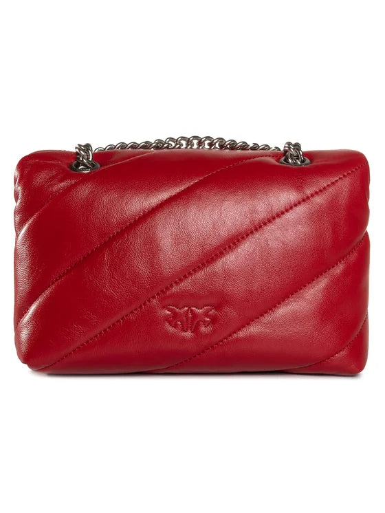 PÏNKÔ Sac matelassé Love Mini Rouge