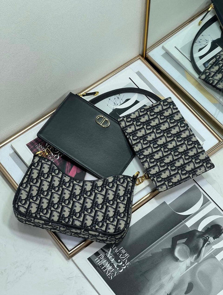 Sac à main Diôr pour femme, toile, doublure