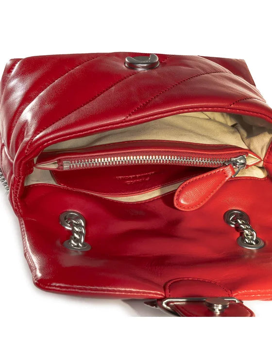 PÏNKÔ Sac matelassé Love Mini Rouge