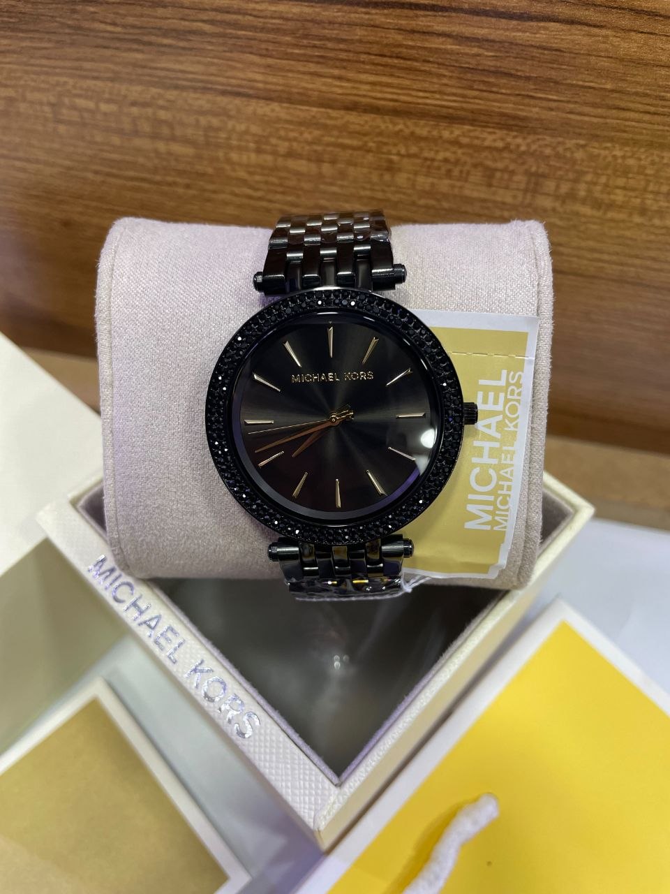 Montre Michael Kors MK3337 Darci en Acier Noir et Brillants Noirs