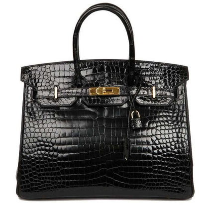 BIRKIN 35 HRMS CROCO NOIRE