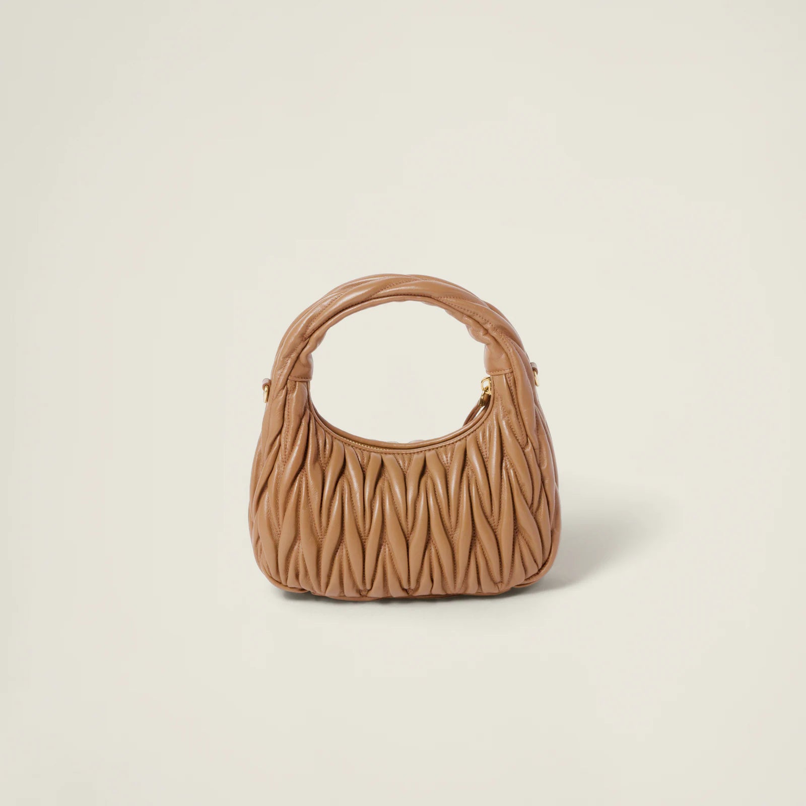 MIÛ MIÜ Sac hobo Wander nappa matelassé