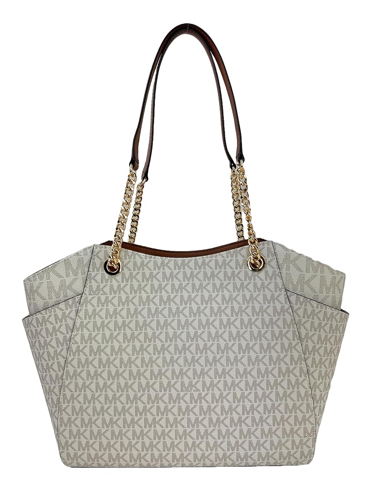 Mich@el Kors Jet Set Grand sac à bandoulière avec logo signature, vanille, Fourre-tout