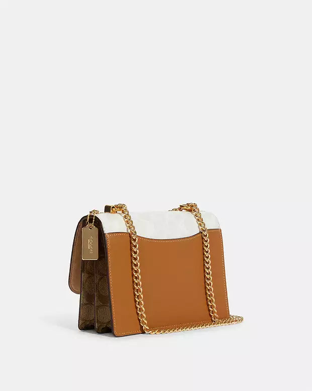 Co@ch Sac à Bandoulière Klare En Toile Signature Bloquée