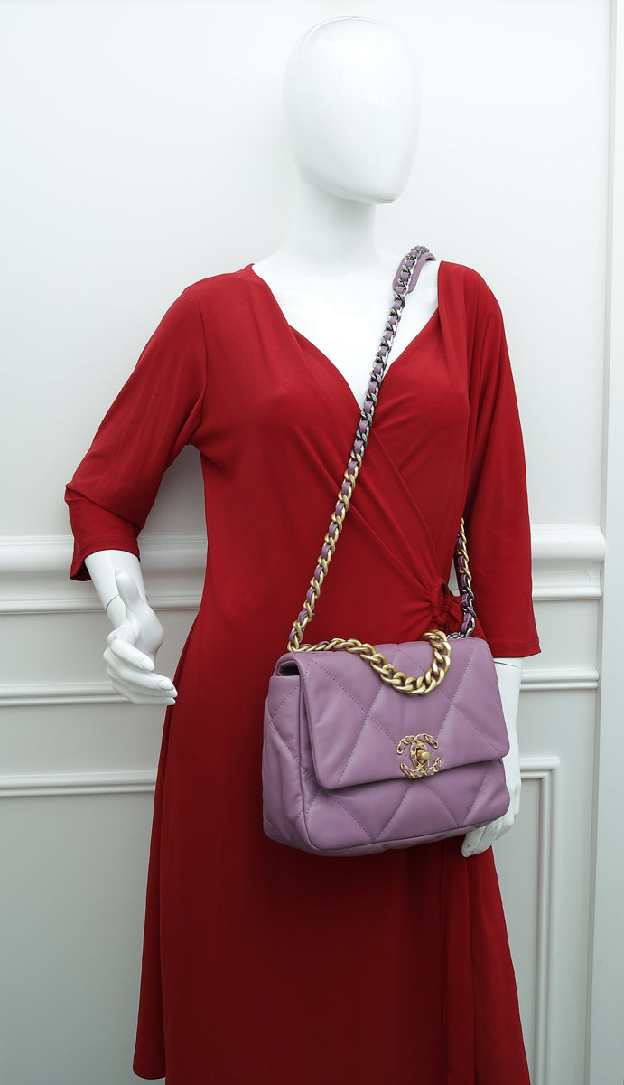 Ch@nel Purple CC 19 Small Bag