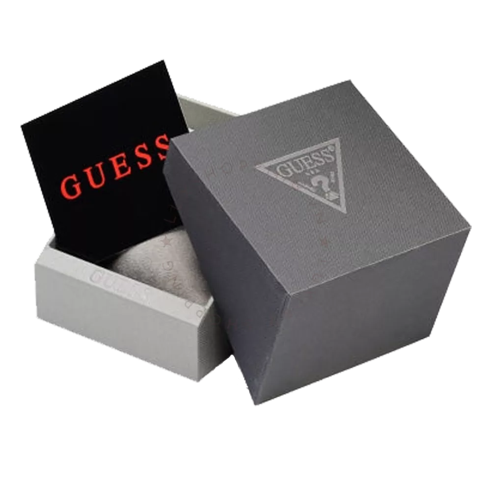 Gûess Multi-function Black Silicone Watch 39mm