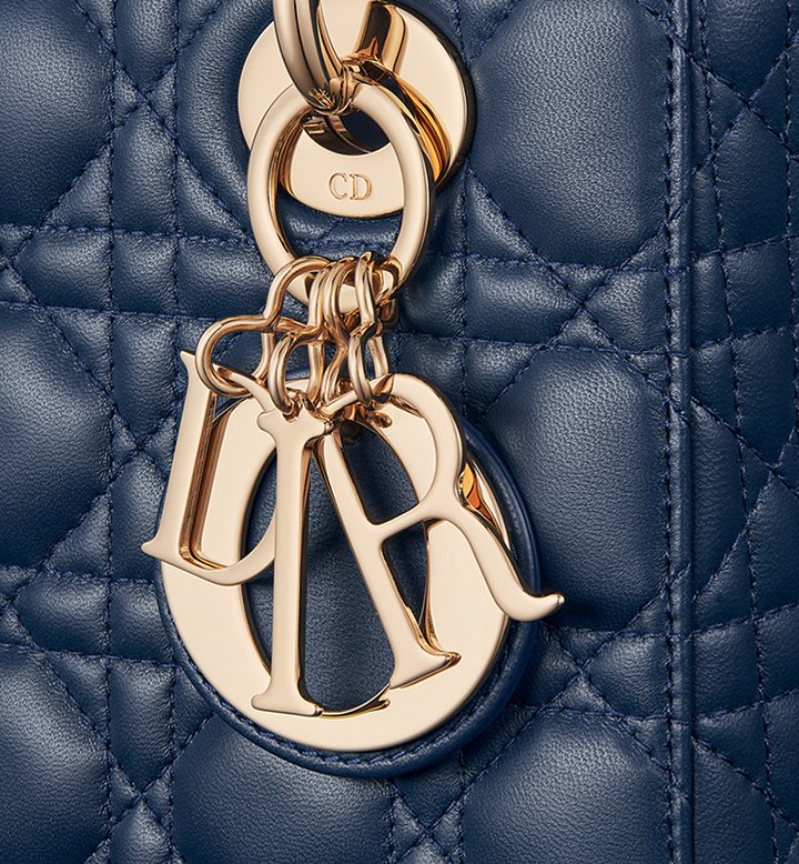 Sac Ladÿ Diôr My ABCDiôr Small
d'agneau Cannage bleu océan