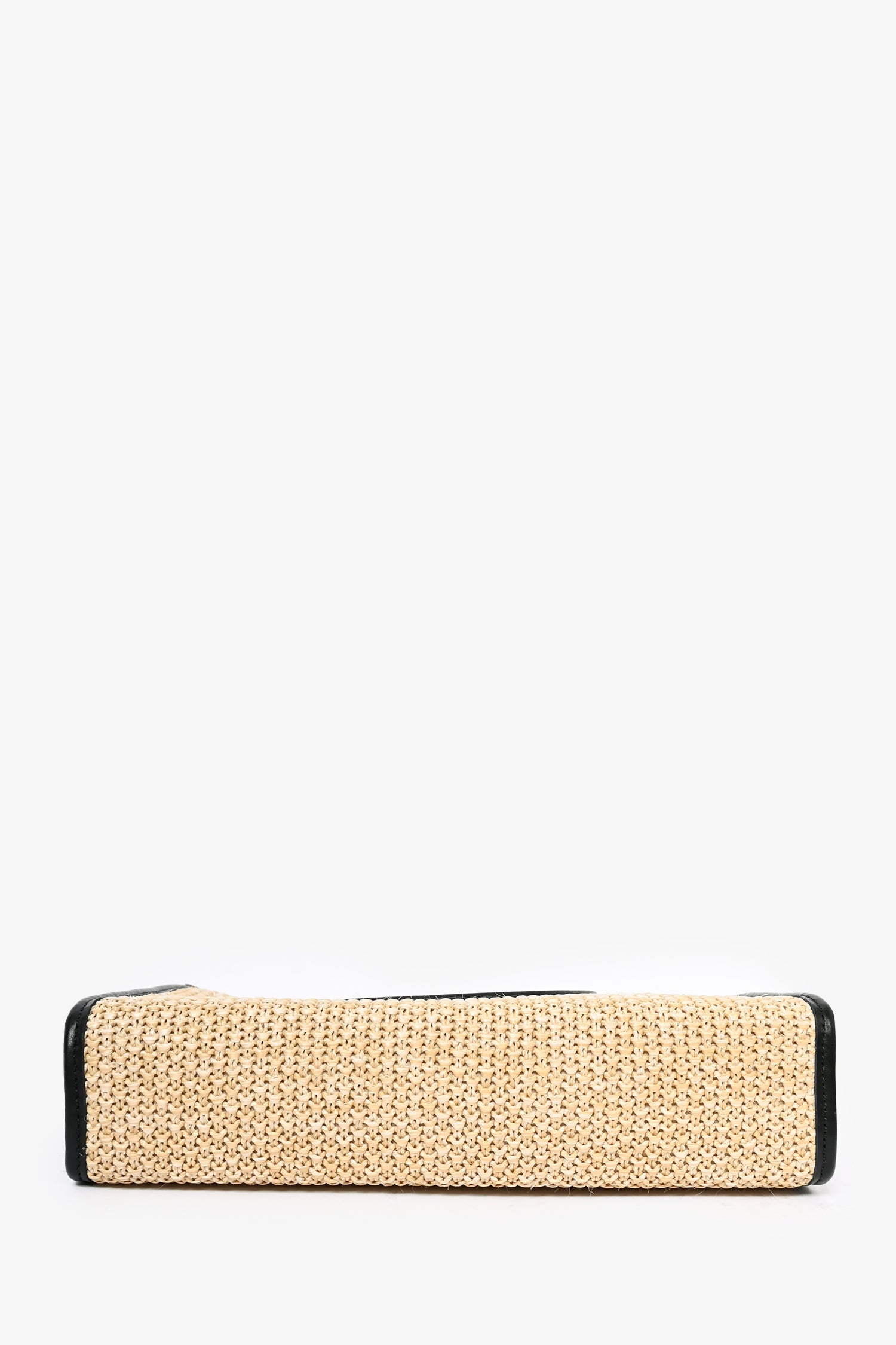 LV Trousse de toilette en raphia beige/noir sur chaîne