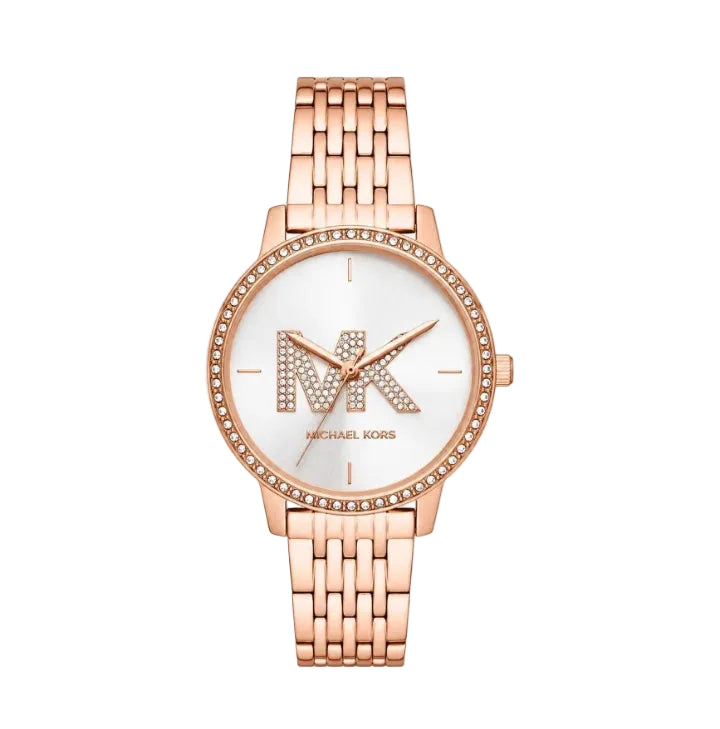 Montre Femme Michael Kors Melissa Set MK1052 or rose bracelet maillons acier