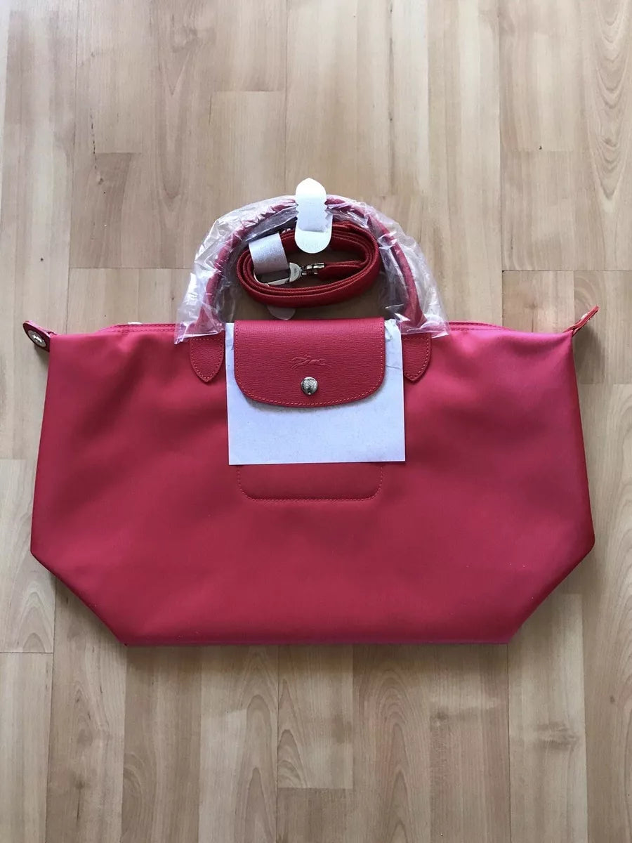 Sac cabas convertible Longch@mp Le Pliage Neo Medium - Rose