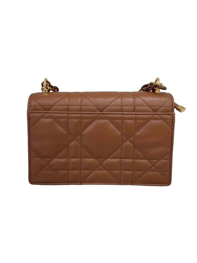 Miss Diôr Caro Borsa A Spalla Pelle Marrone