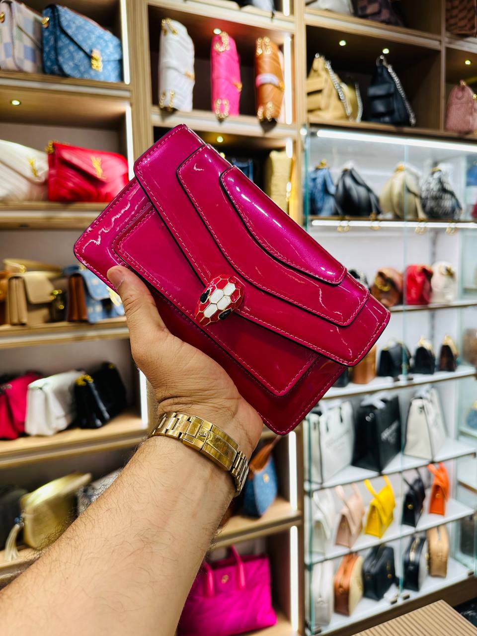 BVLG@RI
Serpenti Forever Sac bandoulière Rouge