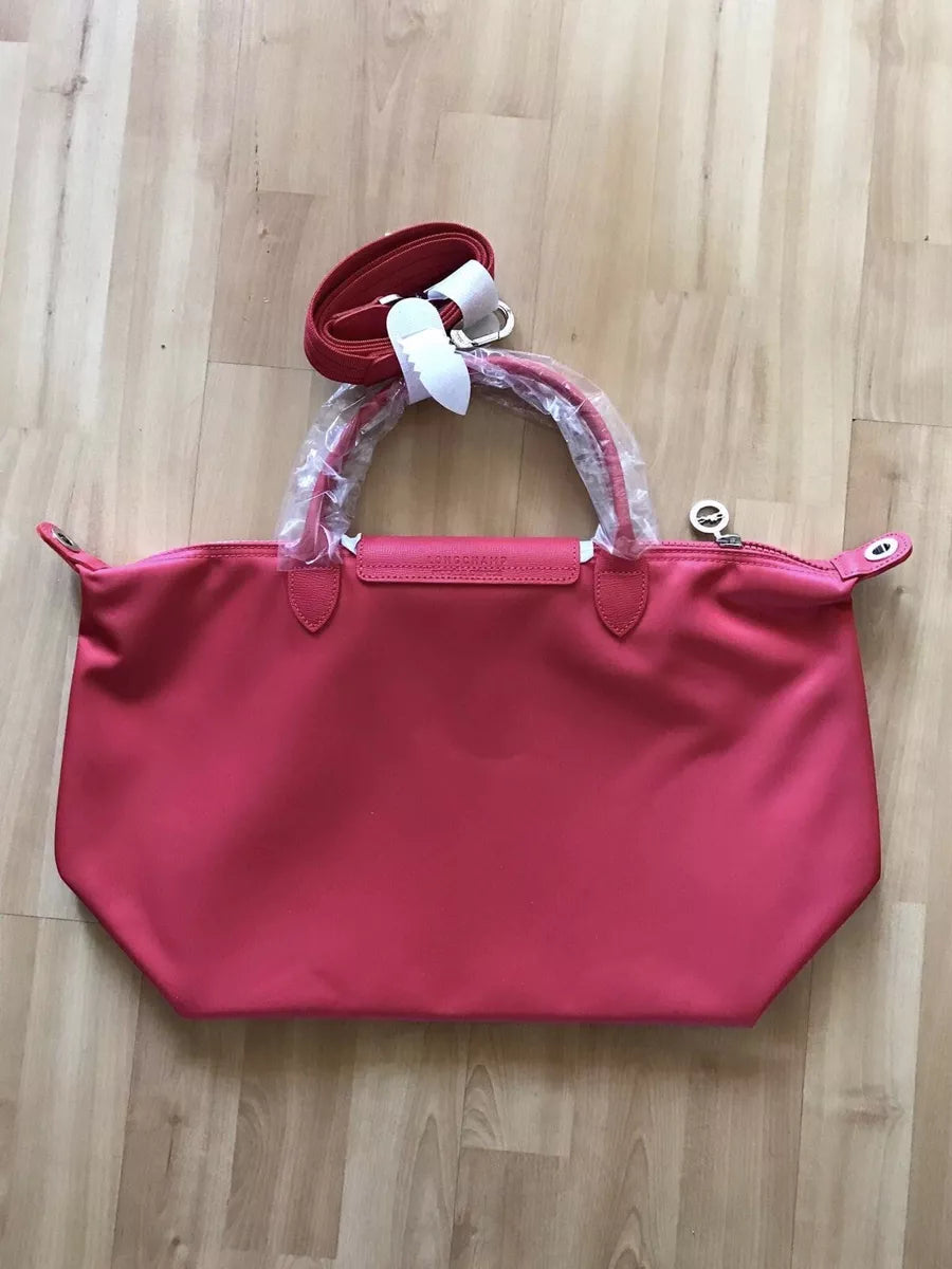 Sac cabas convertible Longch@mp Le Pliage Neo Medium - Rose