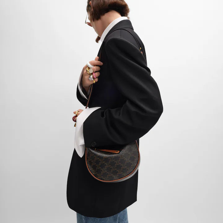 Céline Sac Lulu Teen Toile Triomphe
