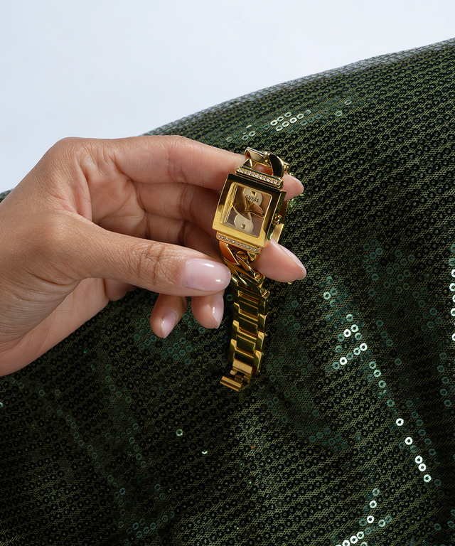 GÛESS Ladies Gold Tone Analog Watch
21mm