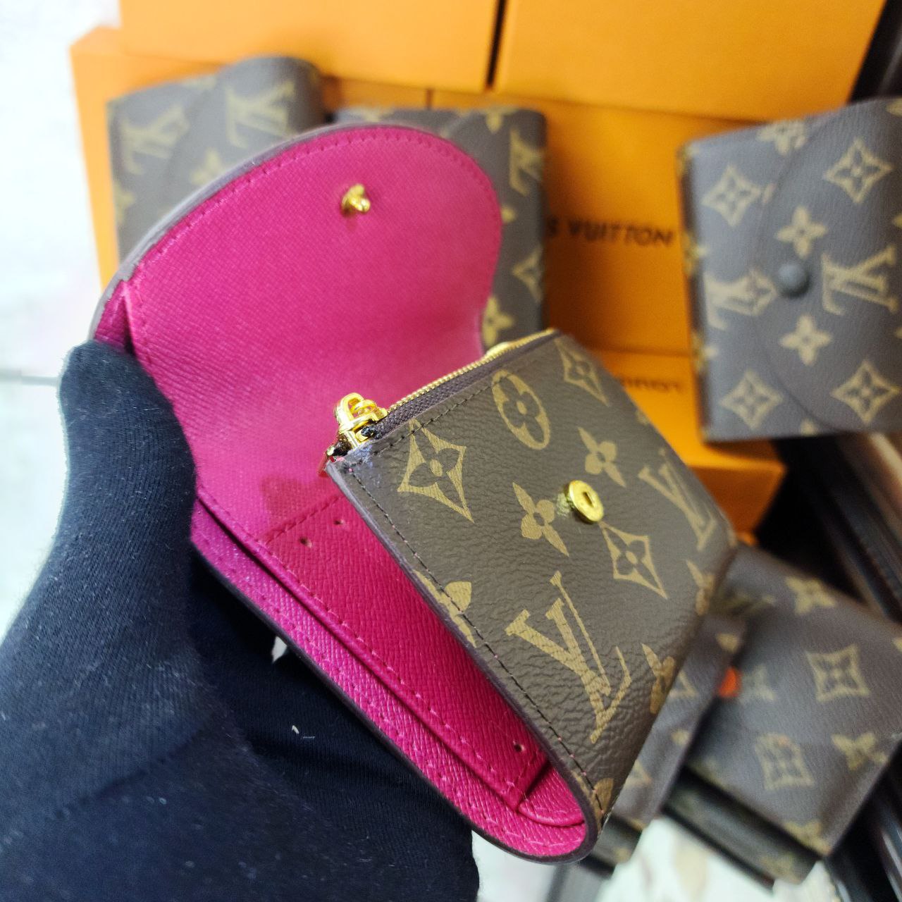 LV Portefeuille Rosalie Marron