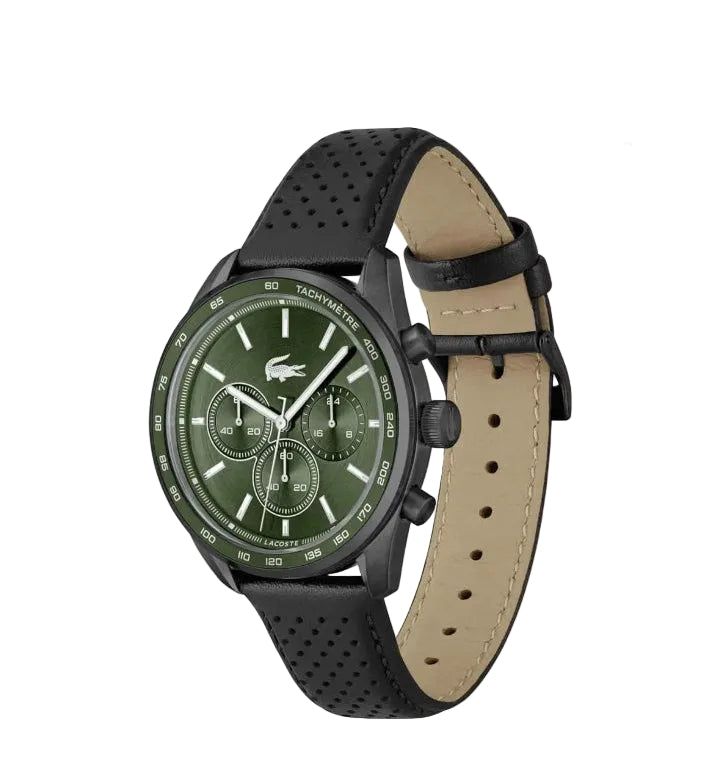 Montre Homme Lacoste Boston 2011345 cadran vert bracelet cuir