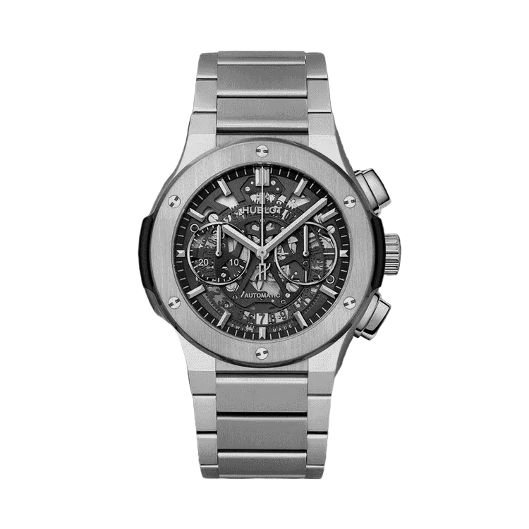Hublot Classic Fusion Aerofusion 528.NX Titane, 45,0 mm, chronographe, remontage automatique
