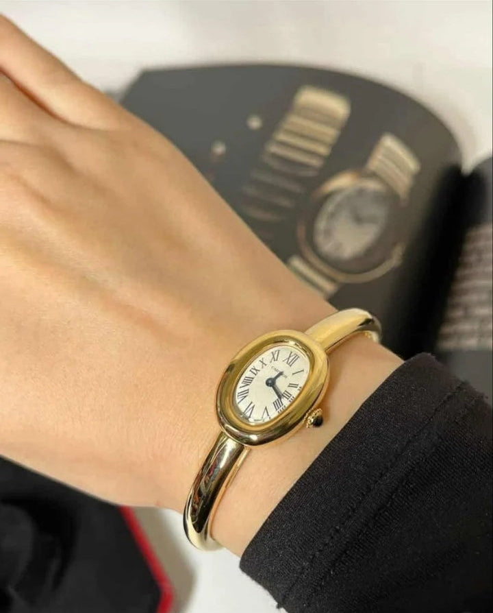 Montre Baignoire De Cartier Doré