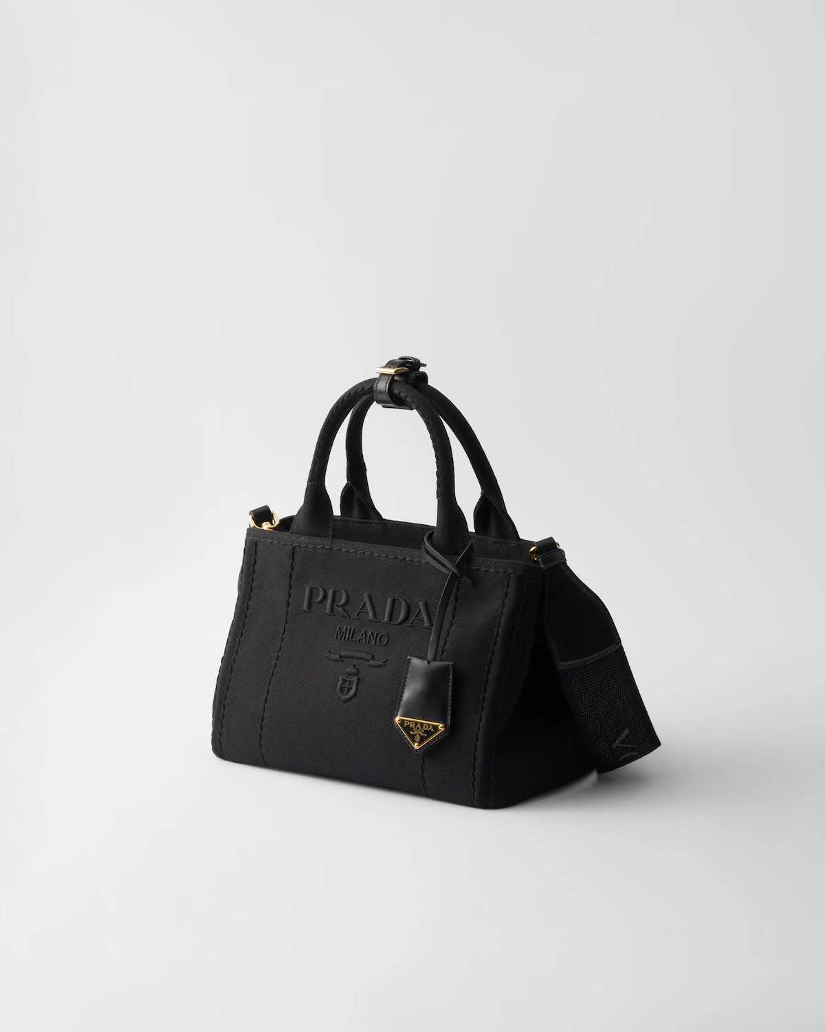 Pr@da Petit sac à main en toile de coton