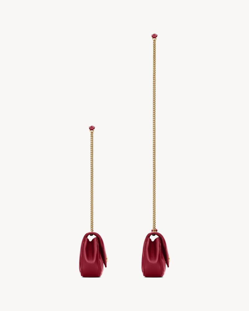 YSL LOULOU MINI d’agneau DEEPLY RED