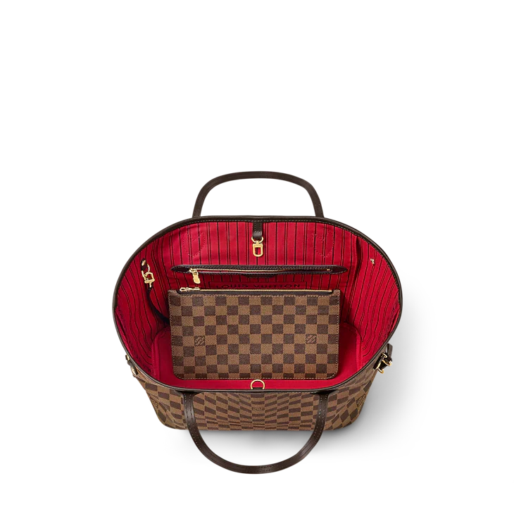 LV Sac Neverfull MM En cuir