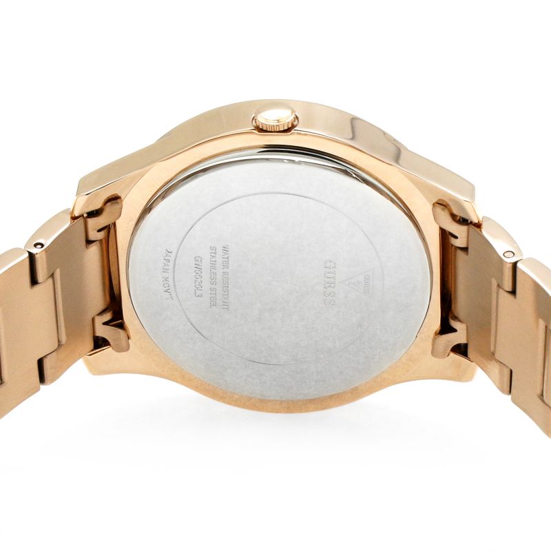 Montre Guess Crush avec cadran en or rose et bracelet en acier or rose pour femme - GW0020L3