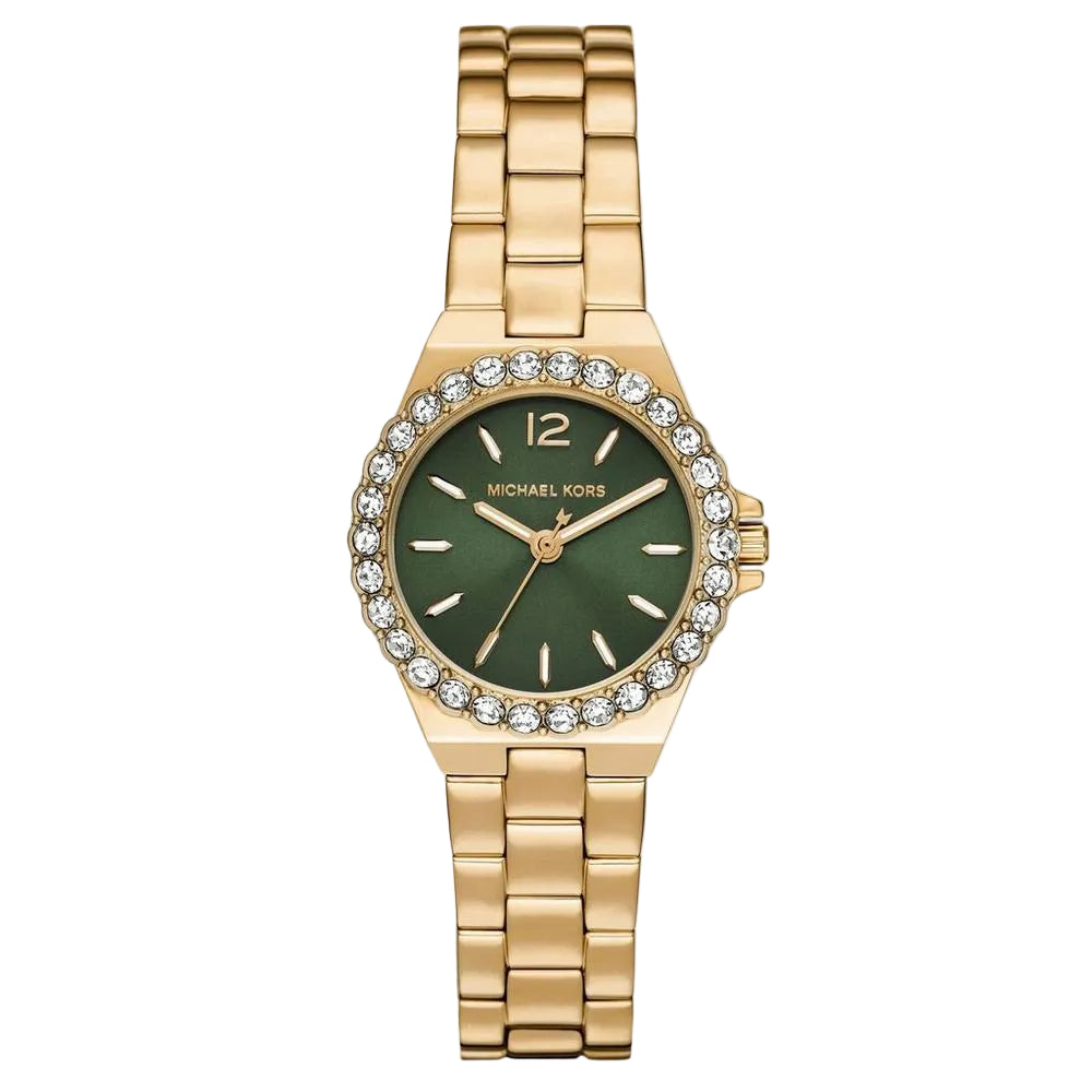 Michael Kors Lennox 30mm Yellow Gold Tone Crystal Ladies Watch